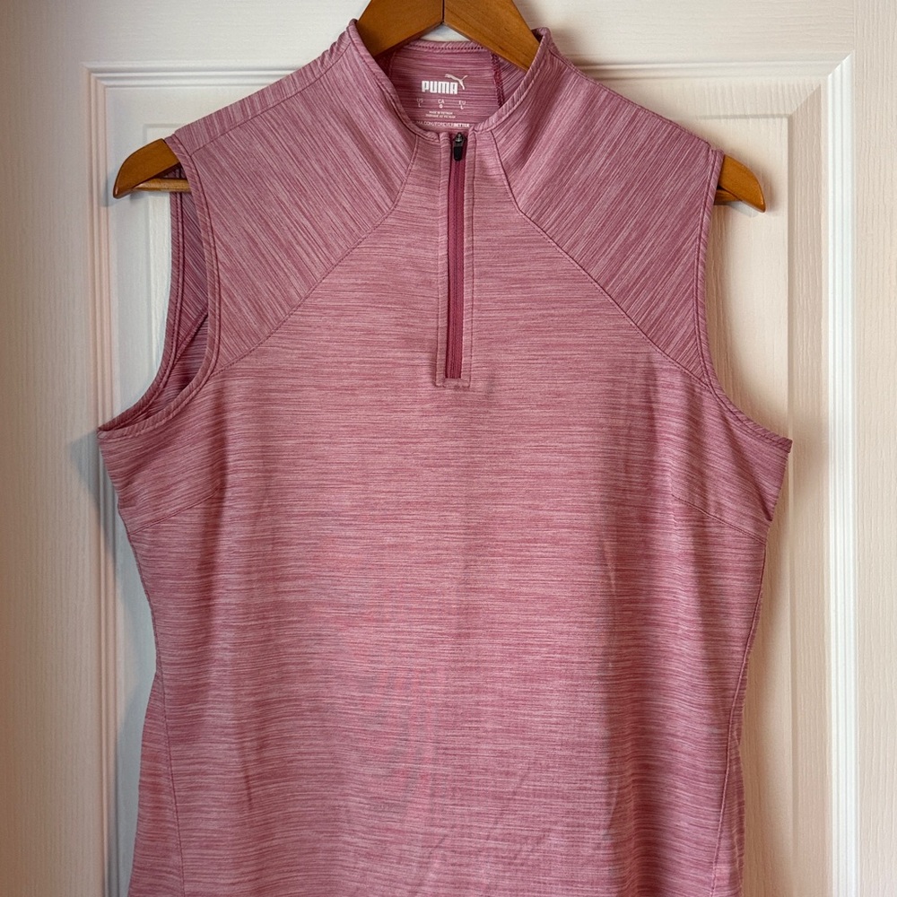 Puma 1/4 Zip-Up Sleeveless Top